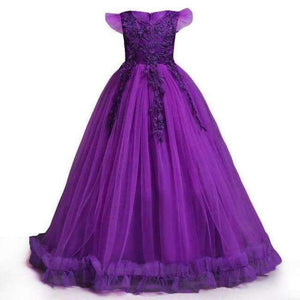 Planet Gates Bridesmaid Wedding Flower Girls Dress For Girls Party Dresses Children Prom Princess Dresss Girl Costume 8 10 11 12 14 Year