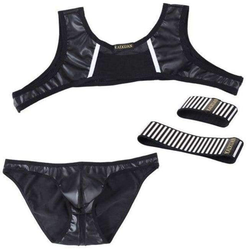 Planet Gates brief vest Wristband / L Men Briefs Gay Vests Wristband Please Choose Fashion Transparent Mesh Underwear Homme Low-rise Sexy Novelty Style Underwear 2018