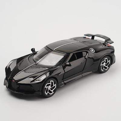 Planet Gates Bright black 1:32 Bugatti Lavoiturenoire Alloy Sports Car Model Diecasts & Toy Vehicles Metal Car Model Simulation Sound Light Kids Toy Gift