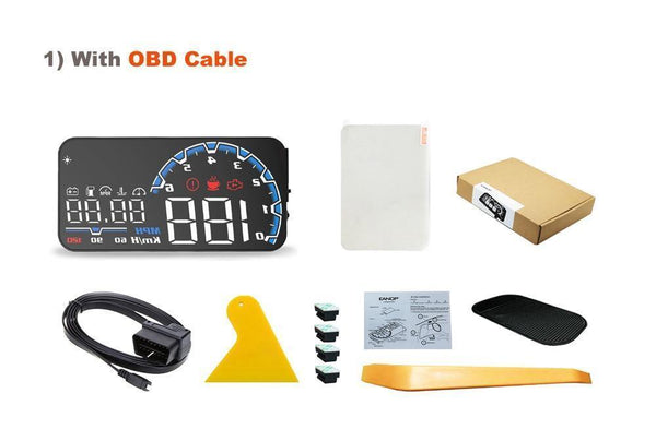 Planet Gates Bright Car HUD Head up display OBD II EUOBD Computer Speedometer hud film Car electronics Overspeed Voltage Alarm