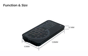 Planet Gates Bright Car HUD Head up display OBD II EUOBD Computer Speedometer hud film Car electronics Overspeed Voltage Alarm