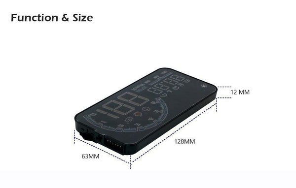 Planet Gates Bright Car HUD Head up display OBD II EUOBD Computer Speedometer hud film Car electronics Overspeed Voltage Alarm