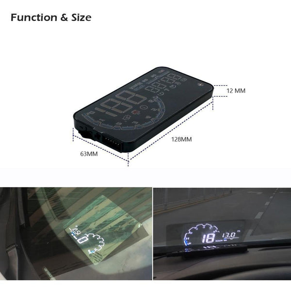 Planet Gates Bright Car HUD Head up display OBD II EUOBD Computer Speedometer hud film Car electronics Overspeed Voltage Alarm