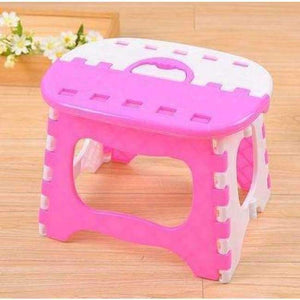 Planet Gates Bright Pink Folding Stool Plastic Light Pink Stools Children Step Ottoman Home Furniture For Kid Sitting Picnic Children Stools