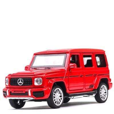 Planet Gates Bright red 1:32 Benzs G63 SUV Alloy Car Model Diecast Metal Off-road Vehicles Toy Car Model Simulation Sound Light Collection Kids Toy Gift