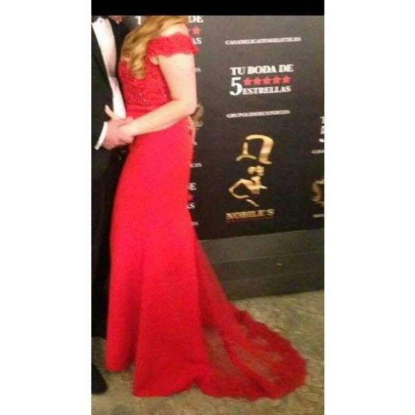 Planet Gates bright red / 6 Robe De Soiree Mermaid Burgundry Long Evening Dress Party Elegant Vestido De Festa Long Prom Gown 2017 With Belt