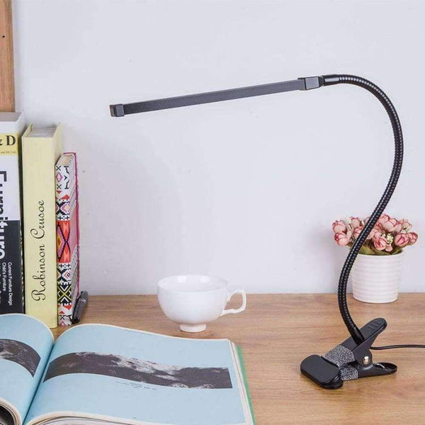 Planet Gates Brightest 6W USB LED Light Clip-on Flexible Reading Bed Lamp Table Desk Lamp Book Desktop Bed Lamp Lighting Bedside Lighting