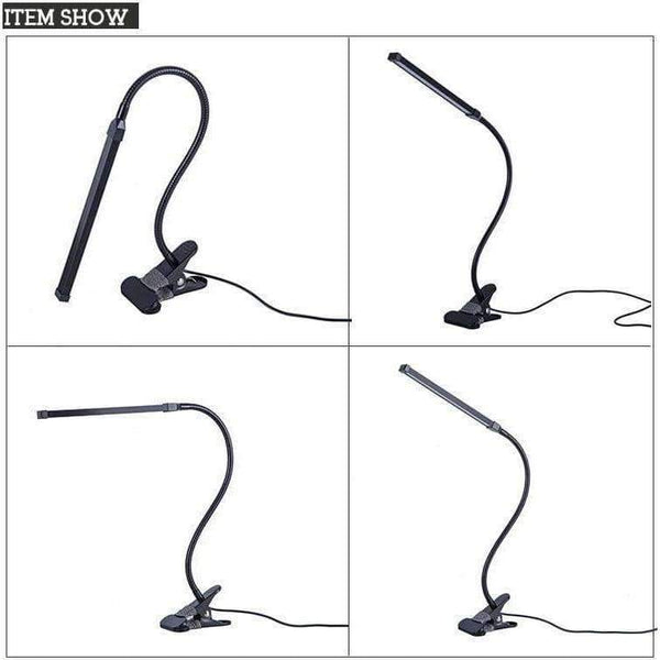 Planet Gates Brightest 6W USB LED Light Clip-on Flexible Reading Bed Lamp Table Desk Lamp Book Desktop Bed Lamp Lighting Bedside Lighting