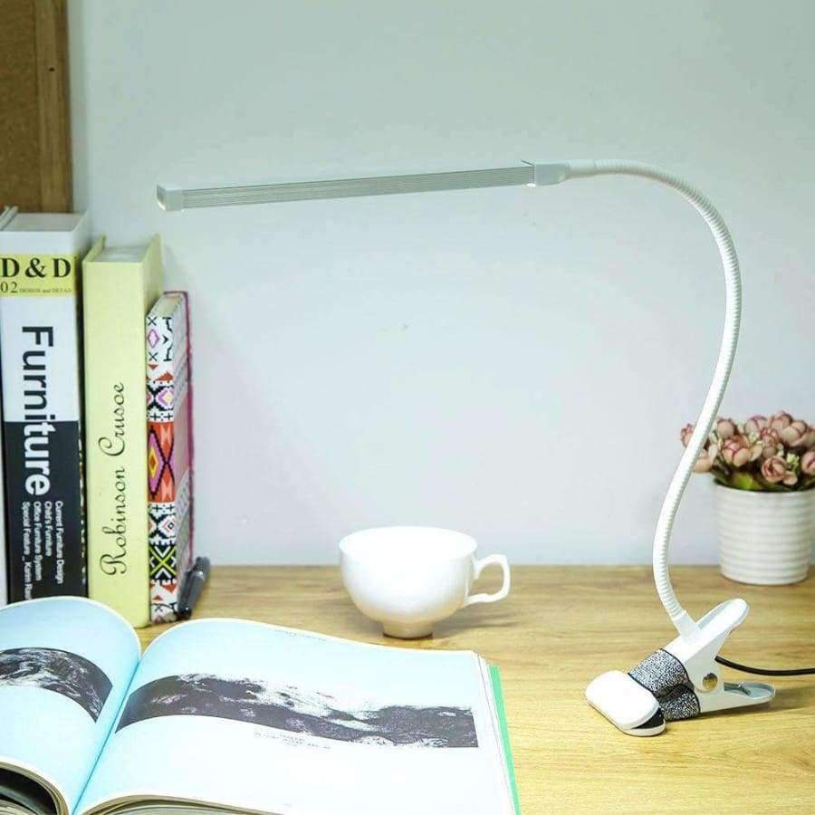 Planet Gates Brightest 6W USB LED Light Clip-on Flexible Reading Bed Lamp Table Desk Lamp Book Desktop Bed Lamp Lighting Bedside Lighting
