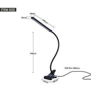 Planet Gates Brightest 6W USB LED Light Clip-on Flexible Reading Bed Lamp Table Desk Lamp Book Desktop Bed Lamp Lighting Bedside Lighting
