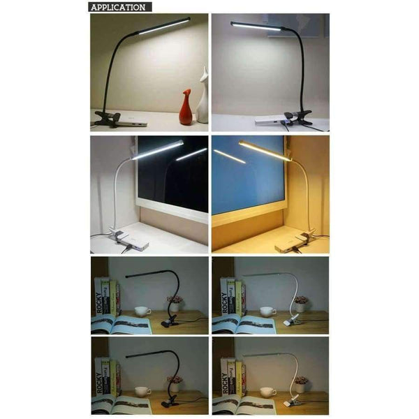 Planet Gates Brightest 6W USB LED Light Clip-on Flexible Reading Bed Lamp Table Desk Lamp Book Desktop Bed Lamp Lighting Bedside Lighting