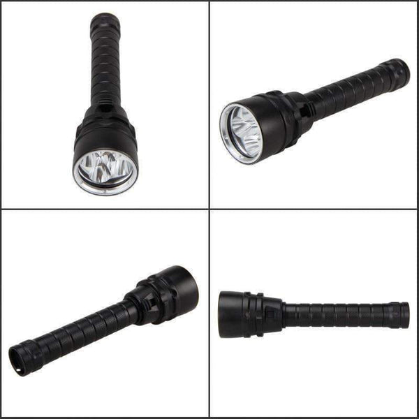 Planet Gates Brightness LED Portable Waterproof Flashlight Diver Scuba Diving Flashlight 100M Underwater 2000LM UV Scuba Diving Torch