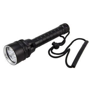 Planet Gates Brightness LED Portable Waterproof Flashlight Diver Scuba Diving Flashlight 100M Underwater 2000LM UV Scuba Diving Torch