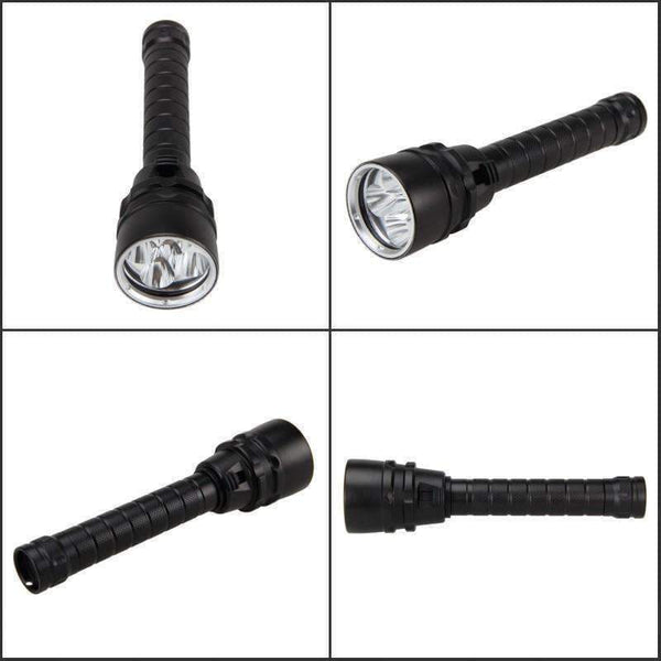 Planet Gates Brightness LED Portable Waterproof Flashlight Diver Scuba Diving Flashlight 100M Underwater 2000LM UV Scuba Diving Torch