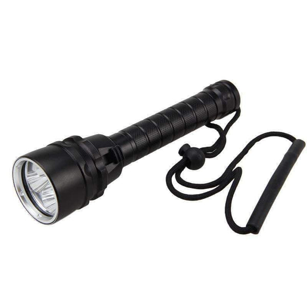 Planet Gates Brightness LED Portable Waterproof Flashlight Diver Scuba Diving Flashlight 100M Underwater 2000LM UV Scuba Diving Torch
