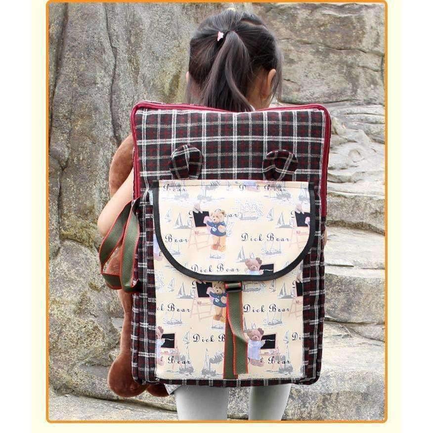 Planet Gates British Wind Children Art Bag School Kids Art Supplies Painting Board Bag Foldable Cartoon Cute Art School Bag Drawing Bag