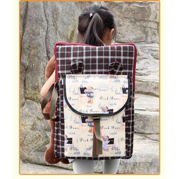 Planet Gates British Wind Children Art Bag School Kids Art Supplies Painting Board Bag Foldable Cartoon Cute Art School Bag Drawing Bag