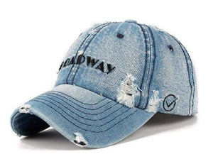 Planet Gates Broadway Black Snapback Women's Distressed Hole Embroidery Simple Baseball Cap For Men Female Outdoor Leisure Cowboy Hat