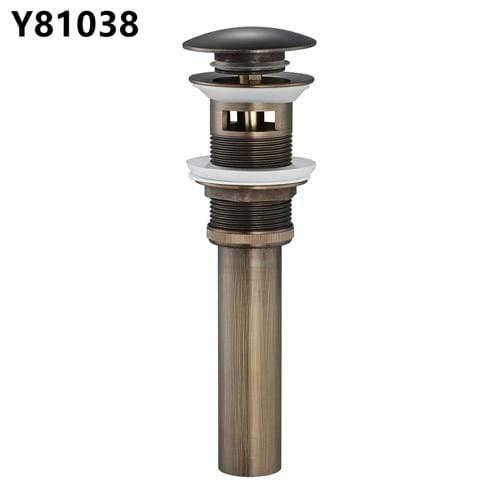 Planet Gates Bronze Bathroom Basin Sink Pop Up Drain Brass with Overflow Vanity bath Sink Waste Drainer 8 Colors Bathroom accessories Y81034