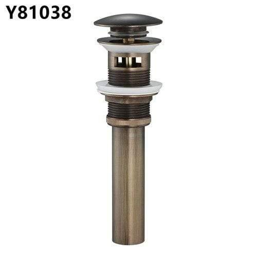 Planet Gates Bronze Bathroom Basin Sink Pop Up Drain Brass with Overflow Vanity Sink Waste Drainer 8 Colors Bathroom accessories Y81033