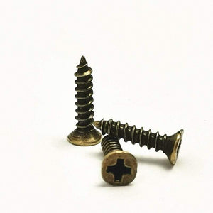 100pcs/Lot M2 M3 M2.5 Screws Bronze / Silver / Golden Color Philips Head Fit Hinges Self-Tapping Screws Furniture Hardware