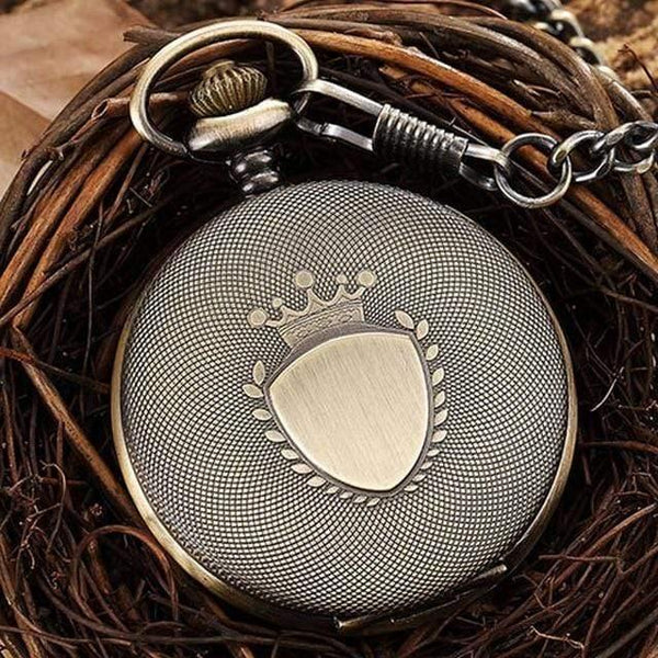 Planet Gates bronze Luxury Quartz Pocket Watch Chain Pendant Vintage Roman Numerals Necklace Watch Unisex Steampunk Women Men Gift