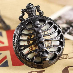 Planet Gates Bronze Mechanical Pocket Watch Male Steampunk Skeleton Mens Hand Wind Clock Roman Pocket Watch With Fob Chain