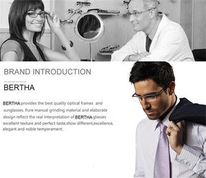 Planet Gates Bronze Men Z Pure Titanium Semi-rimless Eyewear Business Optical Glasses Frame Prescription Eyeglasses