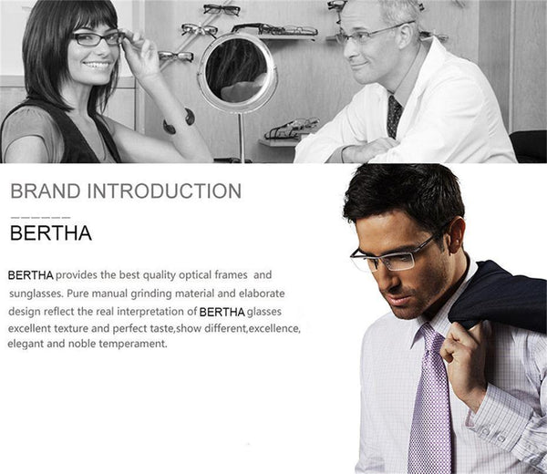 Planet Gates Bronze Men Z Pure Titanium Semi-rimless Eyewear Business Optical Glasses Frame Prescription Eyeglasses