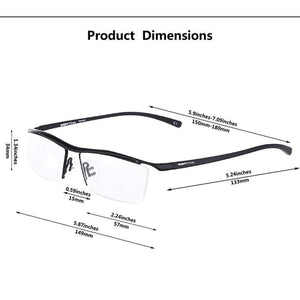 Planet Gates Bronze Men Z Pure Titanium Semi-rimless Eyewear Business Optical Glasses Frame Prescription Eyeglasses