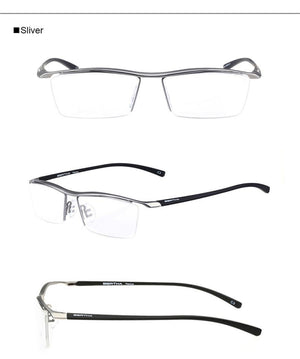 Planet Gates Bronze Men Z Pure Titanium Semi-rimless Eyewear Business Optical Glasses Frame Prescription Eyeglasses