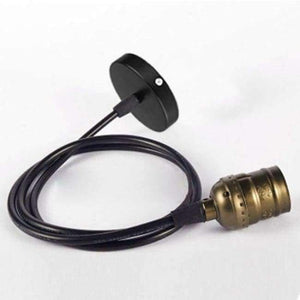 Planet Gates Bronze Vintage Industrial Retro Pendant Lamp Edison Light E27 Holder Iron Cage Lampshade Warehouse Style Light Fixture Indoor Lighting