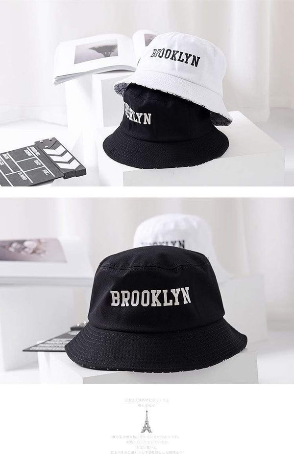 Planet Gates Brooklyn Bucket Hat  Sad Boy Fisherman  Hat Outdoor Travel Hat Fashion Sun Cap for Men Women Bob Panama big  head