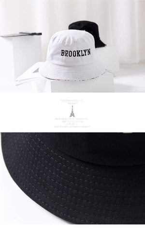 Planet Gates Brooklyn Bucket Hat  Sad Boy Fisherman  Hat Outdoor Travel Hat Fashion Sun Cap for Men Women Bob Panama big  head