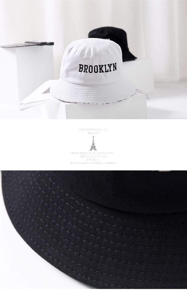 Planet Gates Brooklyn Bucket Hat  Sad Boy Fisherman  Hat Outdoor Travel Hat Fashion Sun Cap for Men Women Bob Panama big  head