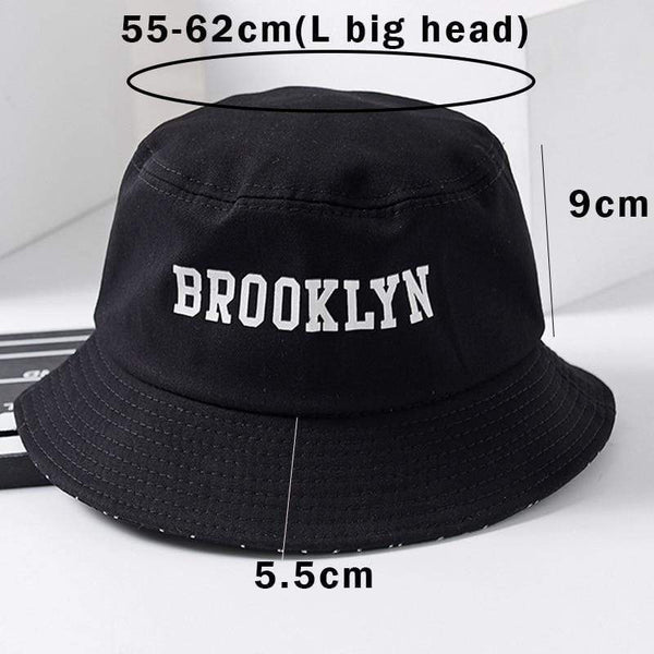 Planet Gates Brooklyn Bucket Hat  Sad Boy Fisherman  Hat Outdoor Travel Hat Fashion Sun Cap for Men Women Bob Panama big  head
