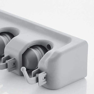 Planet Gates Broom Mop Holder Garage Storage Hooks Wall Mounted Organizer Kitchen Cupboard Ball Slots with Hooks 3 Position