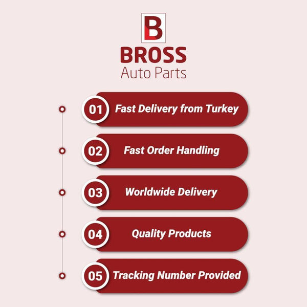 Bross BGE589 Wing Mirror Wobble Repair L + R Bracket Mount for BMW E36 E46 E39 E60 ZTSB0174M