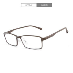 Planet Gates browm TR90 17g Lightweight Glasses Frame Myopia Hyperopia Prescription Eyeglasses Frames Reading Clear Glasses Frame Men