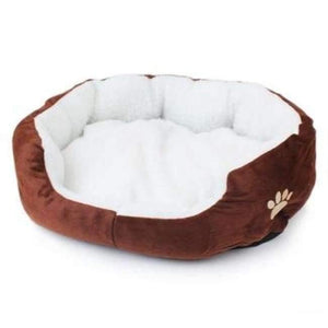 Planet Gates Brown 1 / 50x40cm / China 1Pcs 50*40cm Super Cute Soft Cat Bed Winter House for Cat Warm Cotton Dog Pet Products Mini Puppy Pet Dog Bed Soft Comfortable