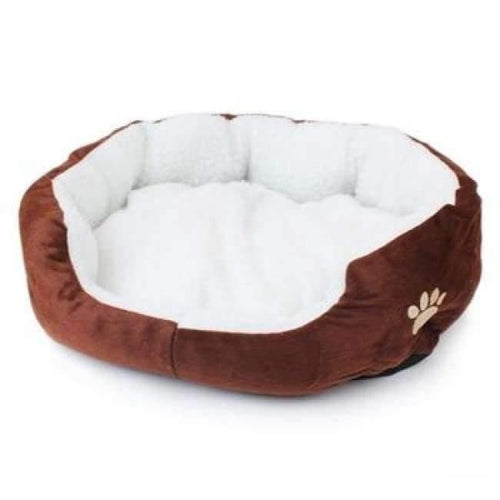 Planet Gates Brown 1 / 50x40cm / China 1Pcs 50*40cm Super Cute Soft Cat Bed Winter House for Cat Warm Cotton Dog Pet Products Mini Puppy Pet Dog Bed Soft Comfortable
