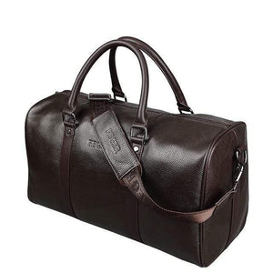 Planet Gates brown 1 / China Fashion extra large weekend duffel bag big genuine leather business men's travel bag popular design duffle handbag