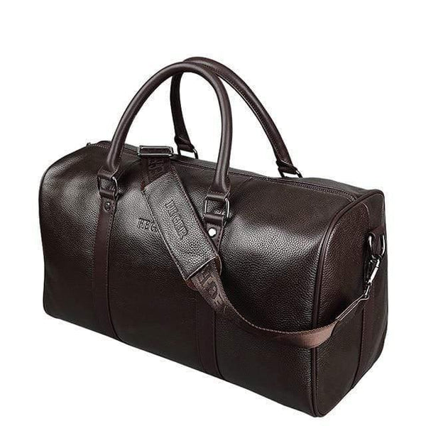 Planet Gates brown 1 / China Fashion extra large weekend duffel bag big genuine leather business men's travel bag popular design duffle handbag