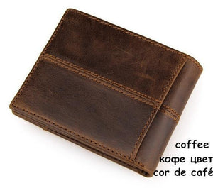 Planet Gates brown 100% top quality cow genuine leather men wallets fashion splice purse dollar price carteira masculina original brand