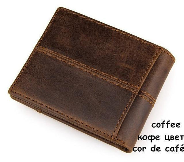 Planet Gates brown 100% top quality cow genuine leather men wallets fashion splice purse dollar price carteira masculina original brand