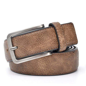 Planet Gates Brown / 100cm 32to35 Inch Men Gents Leather Belt Trouser Waistband Stylish Casual Belts Men With Black Grey Dark Brown And Brown Color