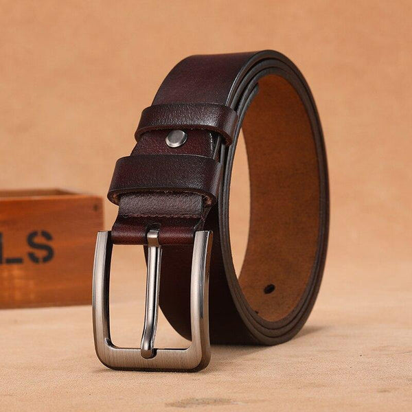140 170cm Large Size Genuine Leather Men Belt High Quality Cowhide Pin Buckle Male Belts Lengthen Designer Belt for Men's Gifts