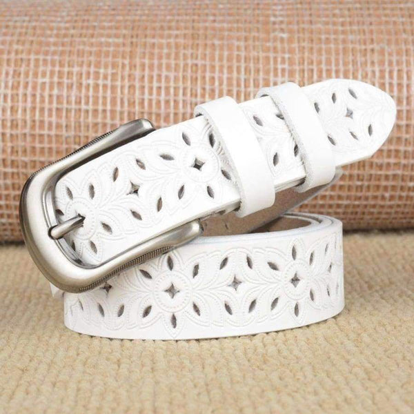 Planet Gates brown / 105cm GEERSIDAN 2018 New genuine leather women belt Design brand hollow decoration belt for women Fashon pin buckle female waistband