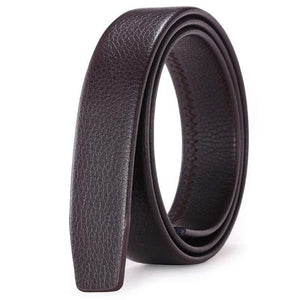 Men's Automatic Buckle Belts No Buckle Belt Brand Belt Men PU High Quality Male Genuine Strap Jeans Belt