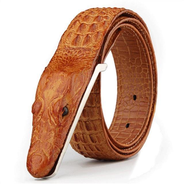 Planet Gates Mens Belts Luxury cow Leather Designer Belt Men High Quality Luxury Crocodile Cinturones Hombre